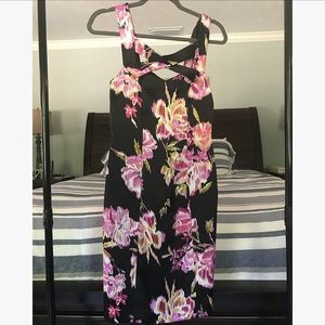 Cache dress - black/pink floral